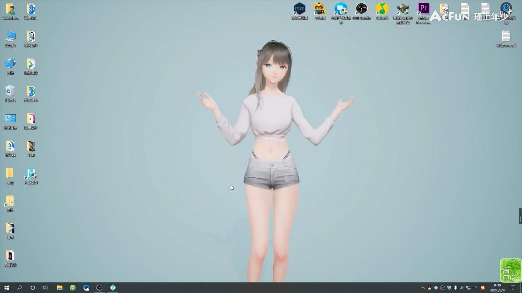 人工桌面:免费yoyo鹿鸣美少女高帧率有声动态桌面