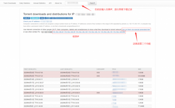 一个可以让你知道别人下载过什么种子的网站