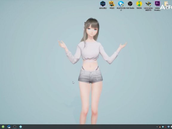 人工桌面：免费yoyo鹿鸣美少女高帧率有声动态桌面